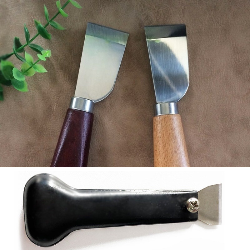 Leatherwork Knife - Nóż do skórowania skóry z drewnianą