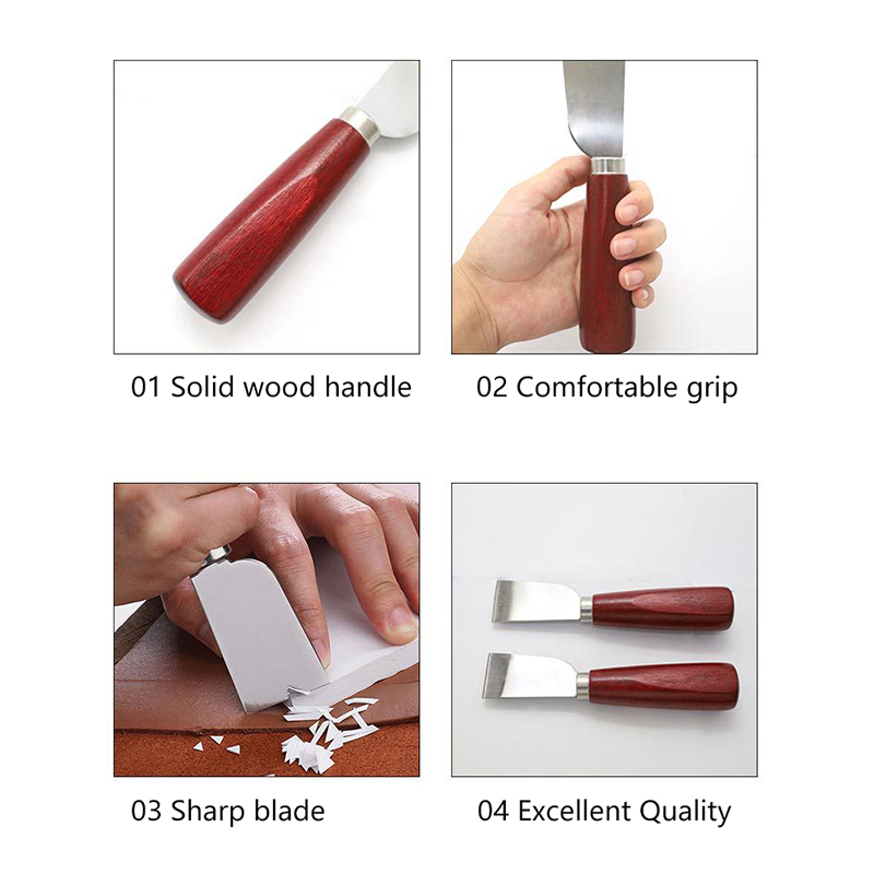 Leatherwork Knife - Nóż do skóry ze stali nierdzewnej