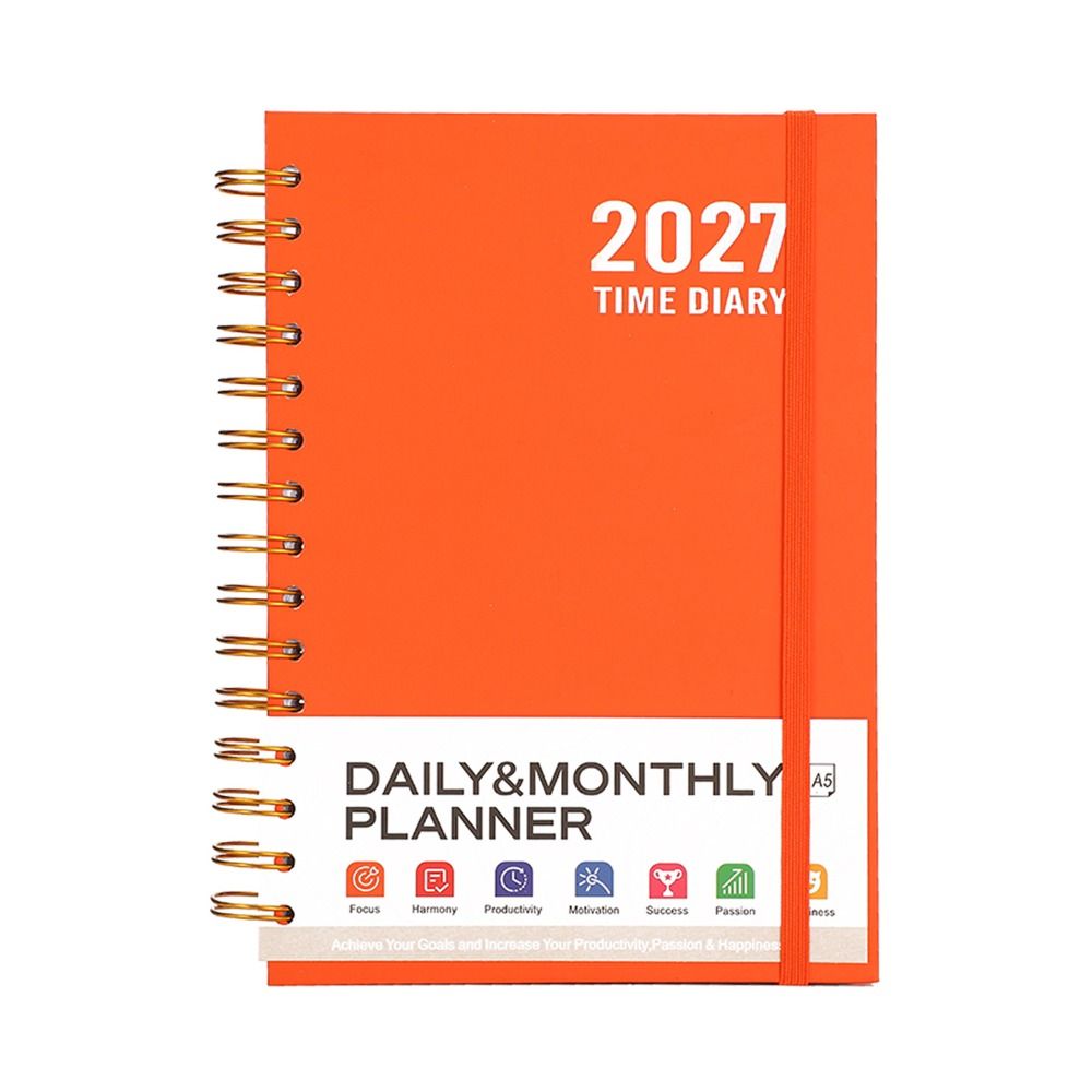 Leather Work Notepad - Nowy planer A5 2027 w języku
