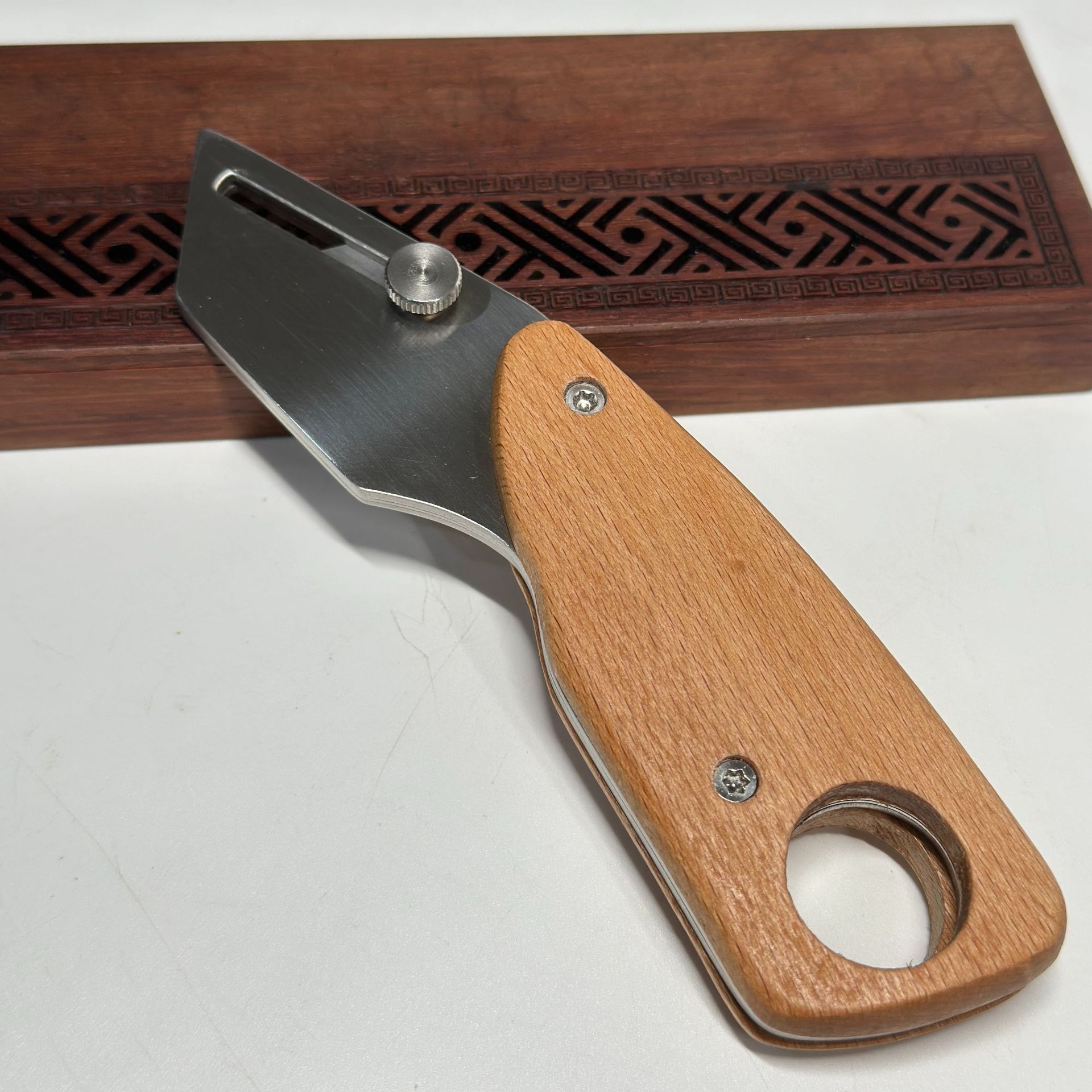 Leatherwork Knife - Profesjonalny nóż do cięcia skóry w