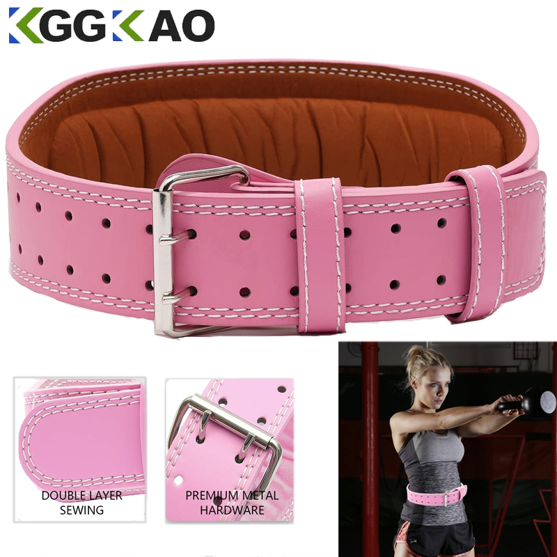 Leather Workout Belt - Skórzany pas do podnoszenia ciężarów dla