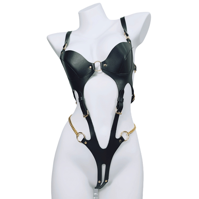Gotycki zestaw do bondage z pa – Leather Work Harness recenzja i cena