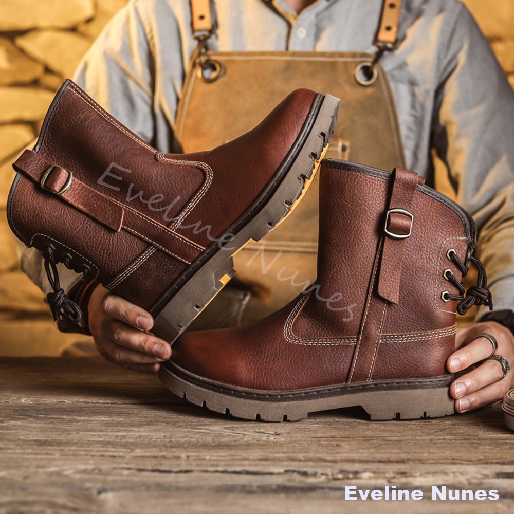 Męskie buty robocze z wysokiej – Leather Work Western recenzja i cena