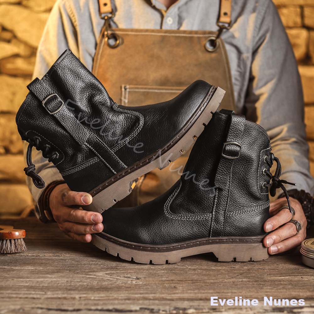 Męskie buty robocze z wysokiej – Leather Work Western recenzja i cena