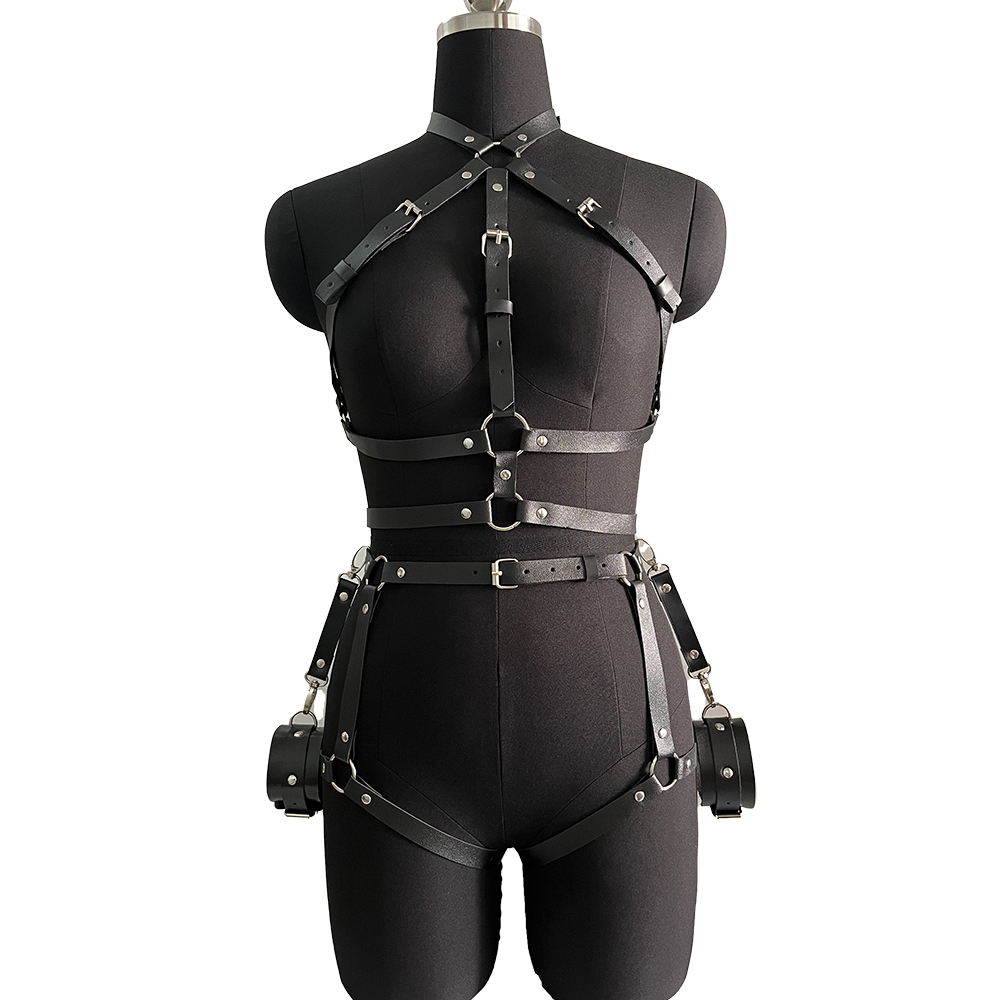Szelki damskie ze skóry PU, se – Leather Work Harness recenzja i cena