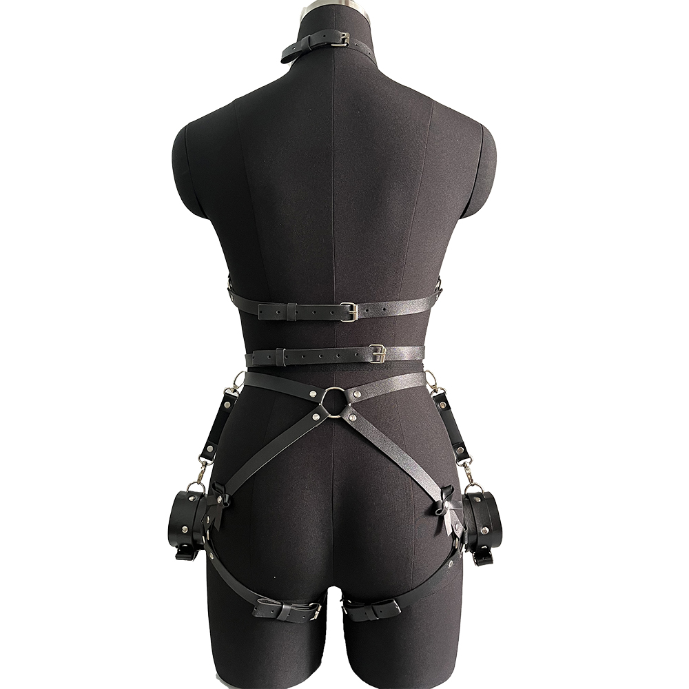 Szelki damskie ze skóry PU, se – Leather Work Harness recenzja i cena