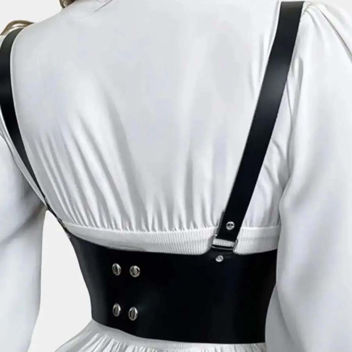 Damski pasek do mody, punkowy  – Leather Work Harness recenzja i cena