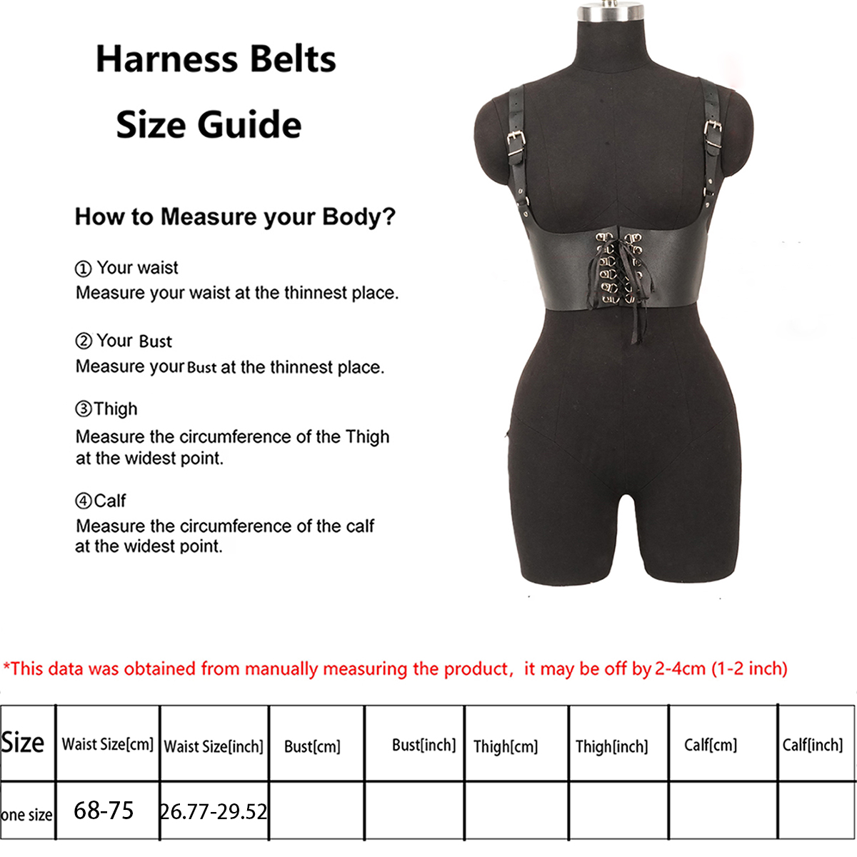Damski pasek do mody, punkowy  – Leather Work Harness recenzja i cena