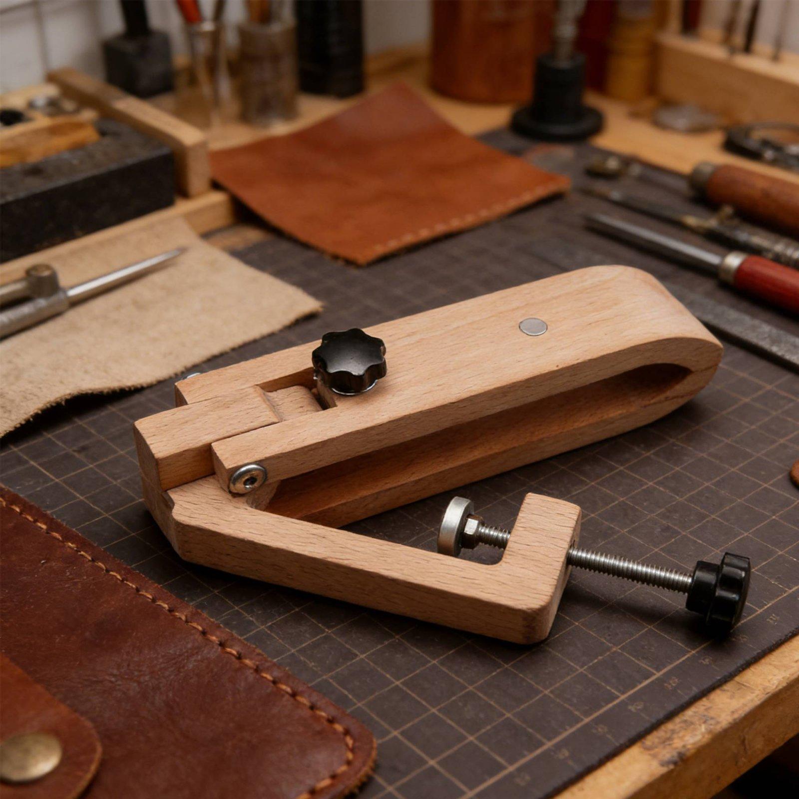 Regulowany drewniany zacisk st – Leatherwork Manual recenzja i cena