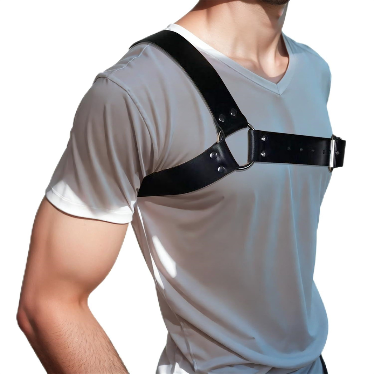 Gotyckie skórzane szelki męski – Leather Work Harness recenzja i cena