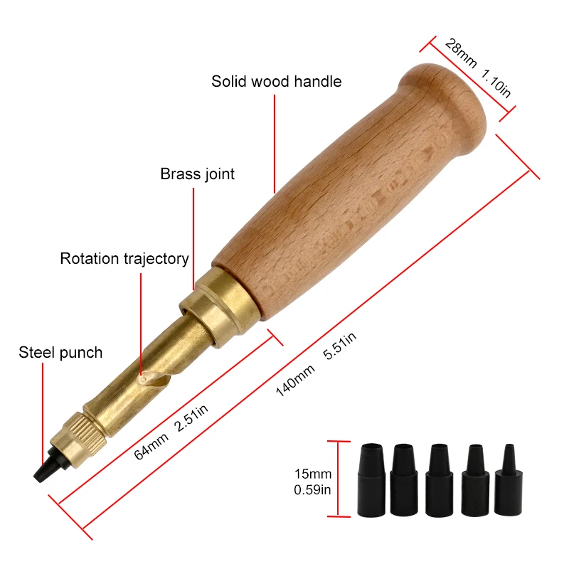 1 zestaw automatycznego dziurk – Leatherwork Punch recenzja i cena