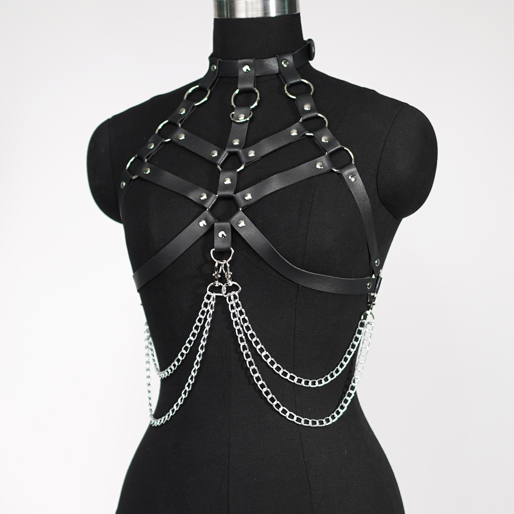 Kobiety seksowna uprząż pas kl – Leather Work Harness recenzja i cena