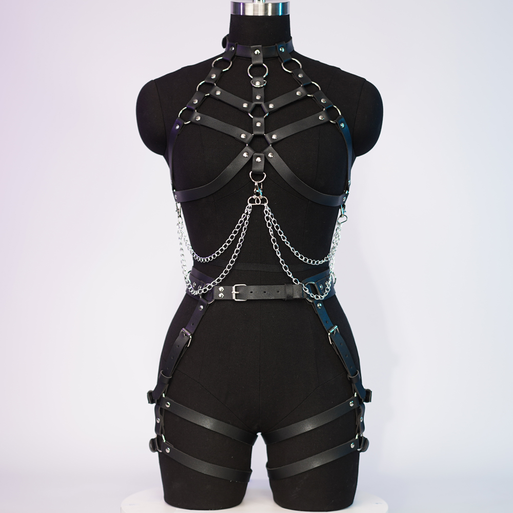 Kobiety seksowna uprząż pas kl – Leather Work Harness recenzja i cena