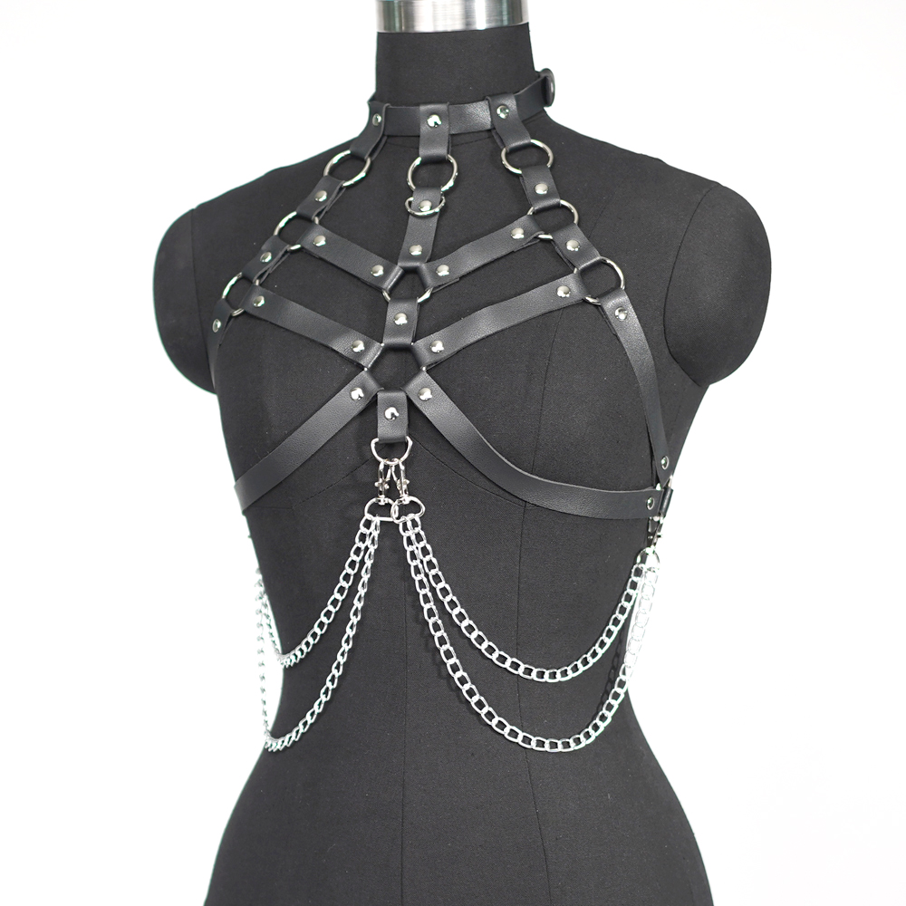 Kobiety seksowna uprząż pas kl – Leather Work Harness recenzja i cena