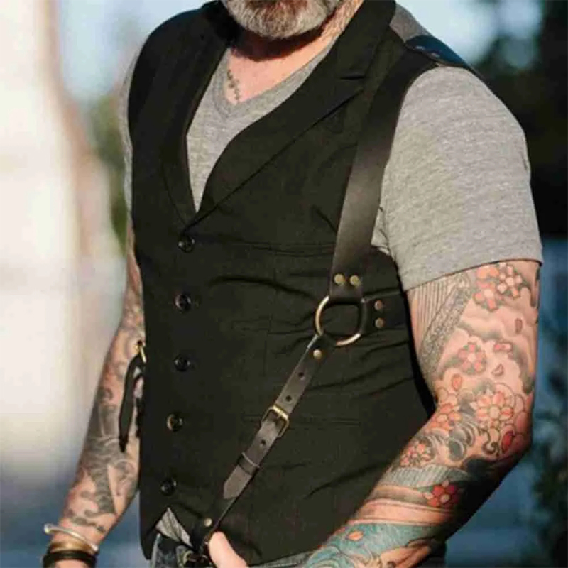 Męskie szelki pasy New Fashion – Leather Work Harness recenzja i cena