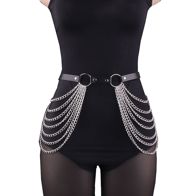 Damski pas do pończoch z PU sk – Leather Work Harness recenzja i cena