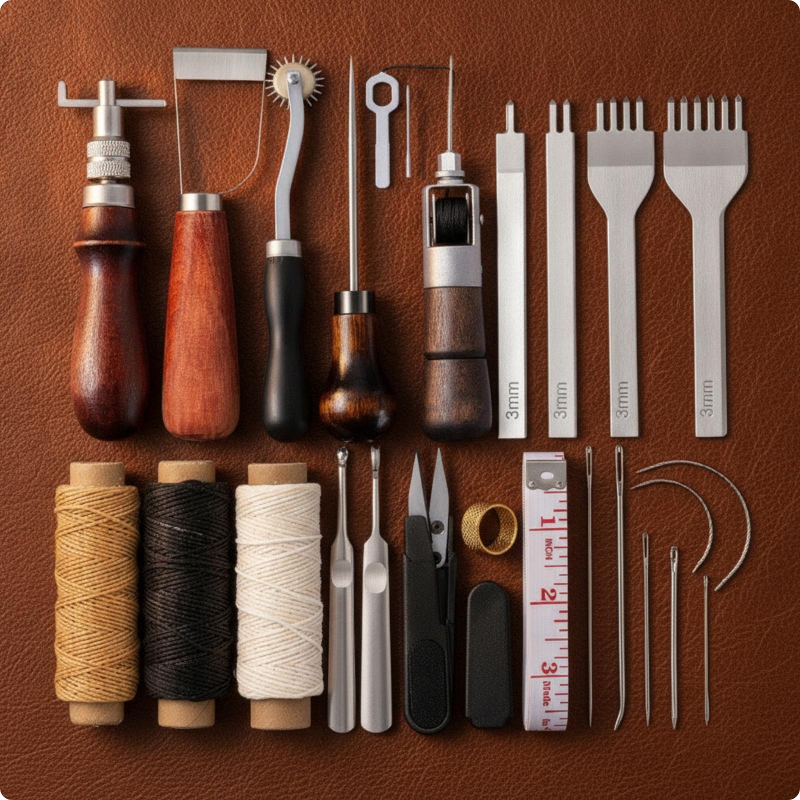 Zestaw narzędzi do ręcznego wy – Leatherwork Manual recenzja i cena