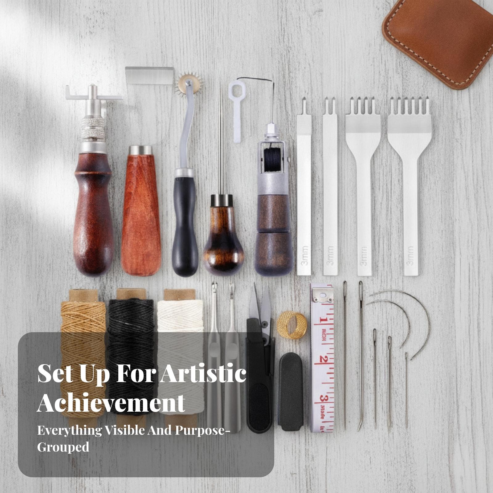 Zestaw narzędzi do ręcznego wy – Leatherwork Manual recenzja i cena